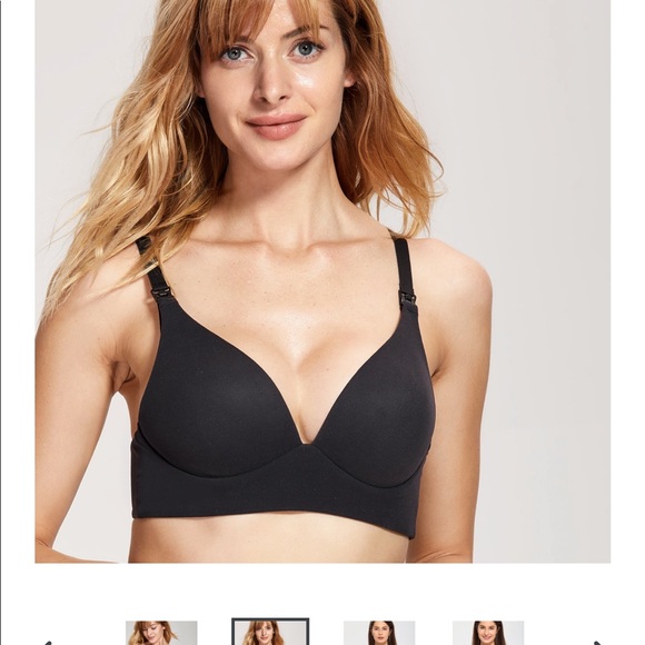 BUNDLE MORI BAY Plush Plunge Wirefree Nursing/Maternity Bras - Picture 2 of 8